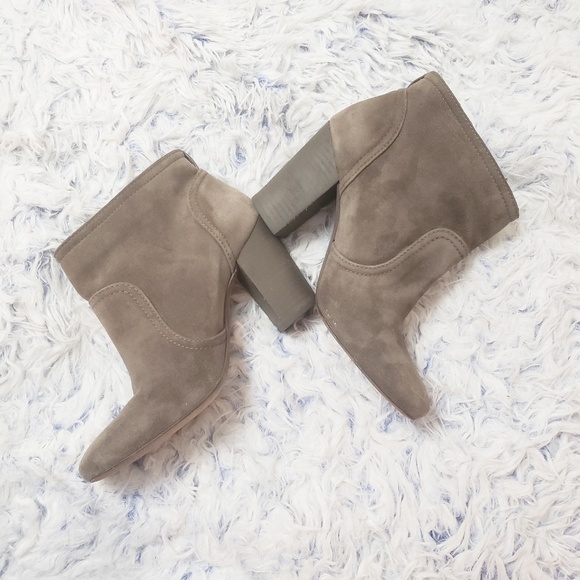 Tory Burch Shoes - Tory Burch Gray Suede Booties 6.5